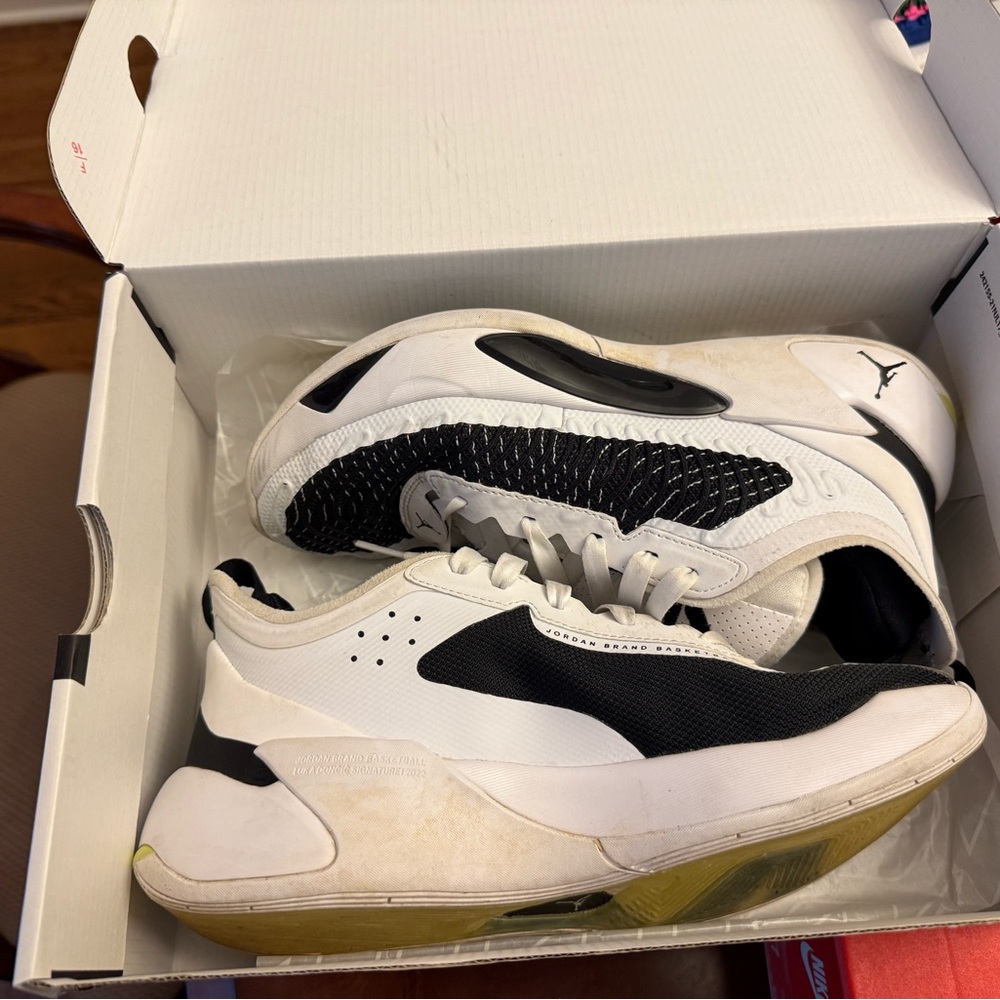 Jordan Luka 1 GS in White, Black, and Volt